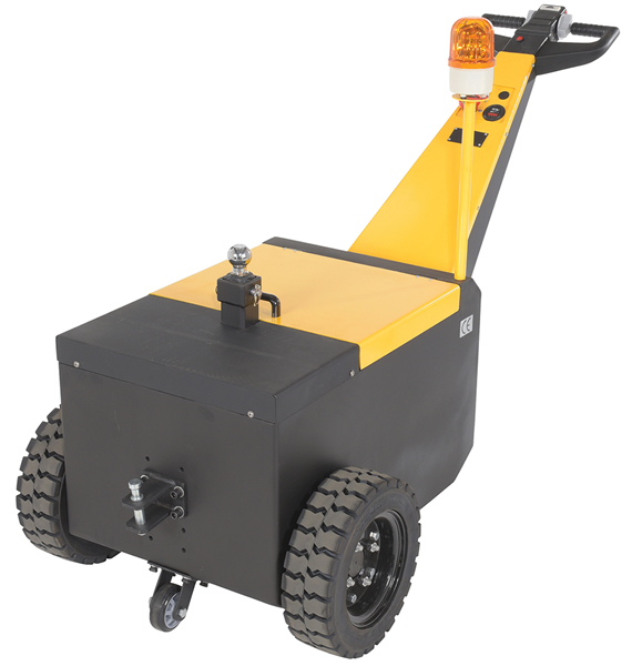 7000 Lbs Capacity Heavy Duty Electric Tugger Dolly With Large Wheels